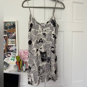 Reformation Newsprint Dress